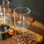Conjunto de Xícara Café com Madeira