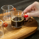 Conjunto de Xícara Café com Madeira