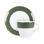 Kit Xícara Paint Verde Escuro