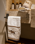 Toalha de Lavabo Algodão Bordado Field
