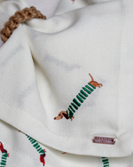 Guardanapo Linhão Off White Bordado Dog Day