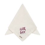 Guardanapo Linhão Off White Com Bordado With Love