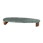 Apoio Oval Mármore Verde