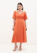 Vestido Midi Crepe