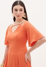 Vestido Midi Crepe
