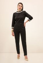 Calça Preta Com Bolso