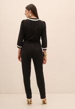 Calça Preta Com Bolso