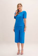 Blusa Linho Azul