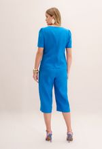 Blusa Linho Azul