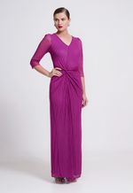 Vestido Longo Manga 3/4