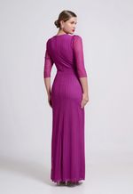 Vestido Longo Manga 3/4