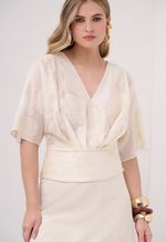 Blusa Bordada Branca
