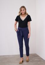 Calça De Sarja Azul Feminina