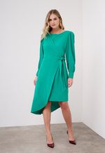 Vestido Midi Manga Longa