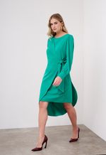 Vestido Midi Manga Longa