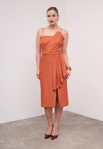 Vestido Crepe Alfaiataria