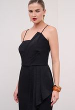 Vestido Crepe Alfaiataria