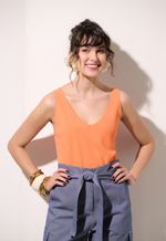 Bermuda Cargo Jeans Feminina
