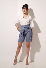 Bermuda Cargo Jeans Feminina