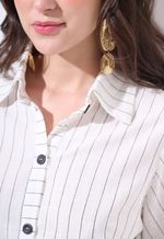Camisa Feminina Risca De Giz
