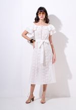 Vestido Off-White Midi