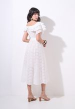Vestido Off-White Midi