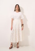 Blusa Decote U - Off-White