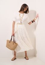 Blusa Decote U - Off-White