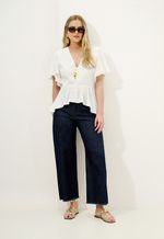 Blusa Peplum Branca