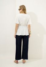 Blusa Peplum Branca