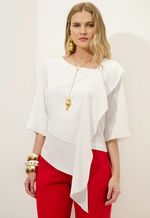 Blusa Assimétrica Alfaiataria