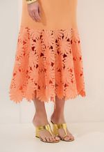 Vestido Com Renda Na Barra