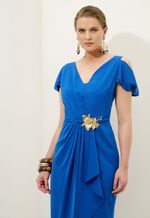 Vestido Midi Azul