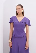 Blusa De Crepe Feminina