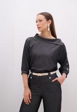 Blusa Jeans Preta