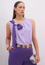 Blusa Com Laço No Ombro