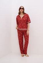 Blusa De Poá Vermelha