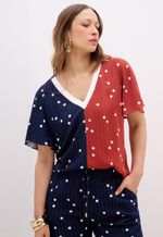 Blusa Bicolor