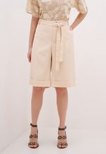 Short Alfaiataria Bege