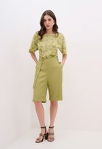 Short Alfaiataria Verde