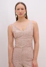 Blusa De Listra Feminina