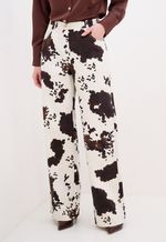 Calça Pantalona Animal Print