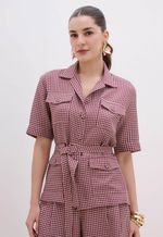 Camisa Jacquard