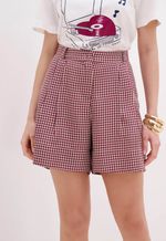 Short Alfaiataria Cintura Alta
