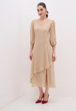 Vestido Poá Longo