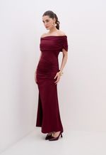 Vestido Longo Drapeado