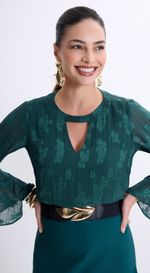 Blusa Jacquard