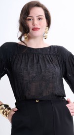 Blusa Com Manga 3/4