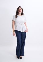 Calça Jeans Escura Reta Feminina