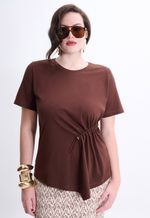 Tshirt Feminina Marrom